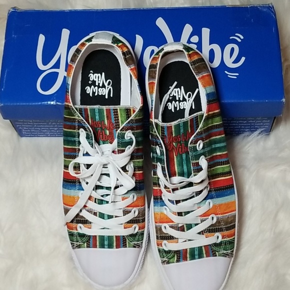Yes We Vibe Striped Sneakers - Picture 2 of 5